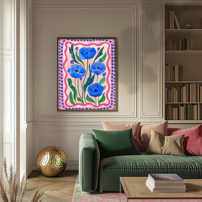 Pink and Blue Wall Art