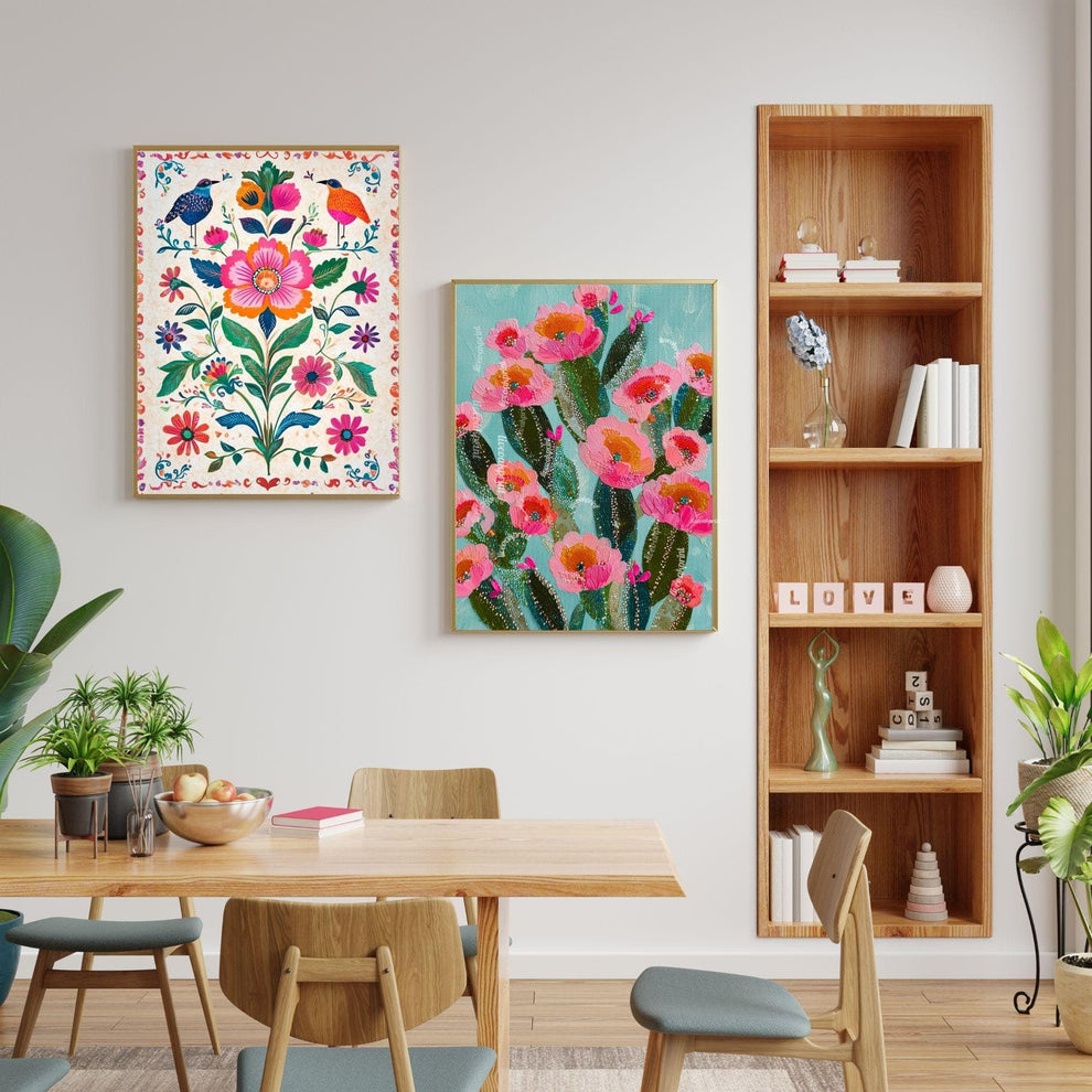 Flowering Cactus Wall Art