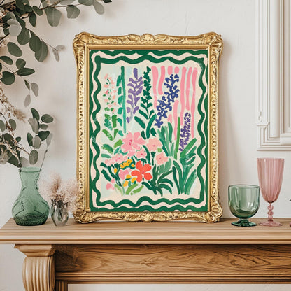 Dopamine Decor Flowers Art Print