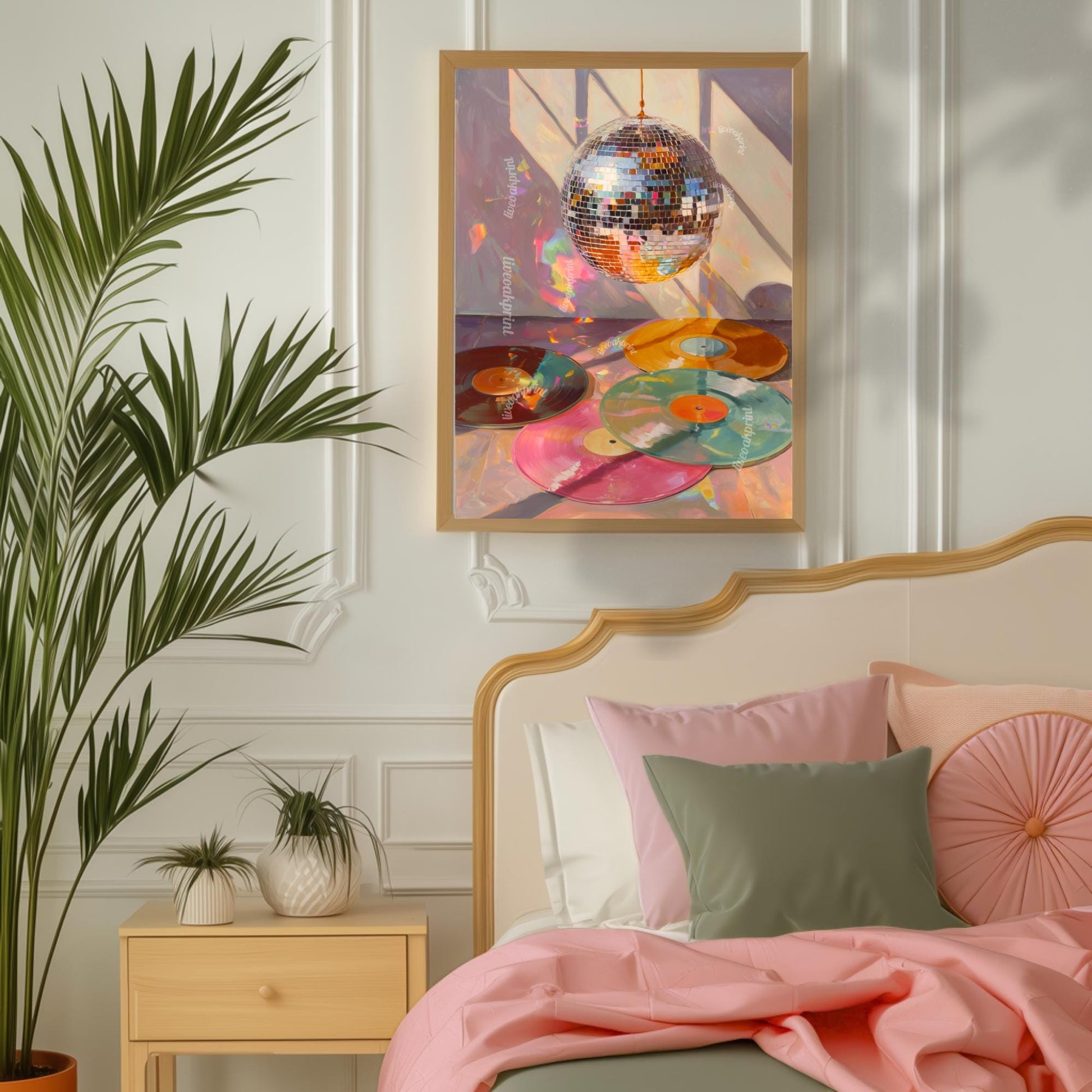 Disco Records Print