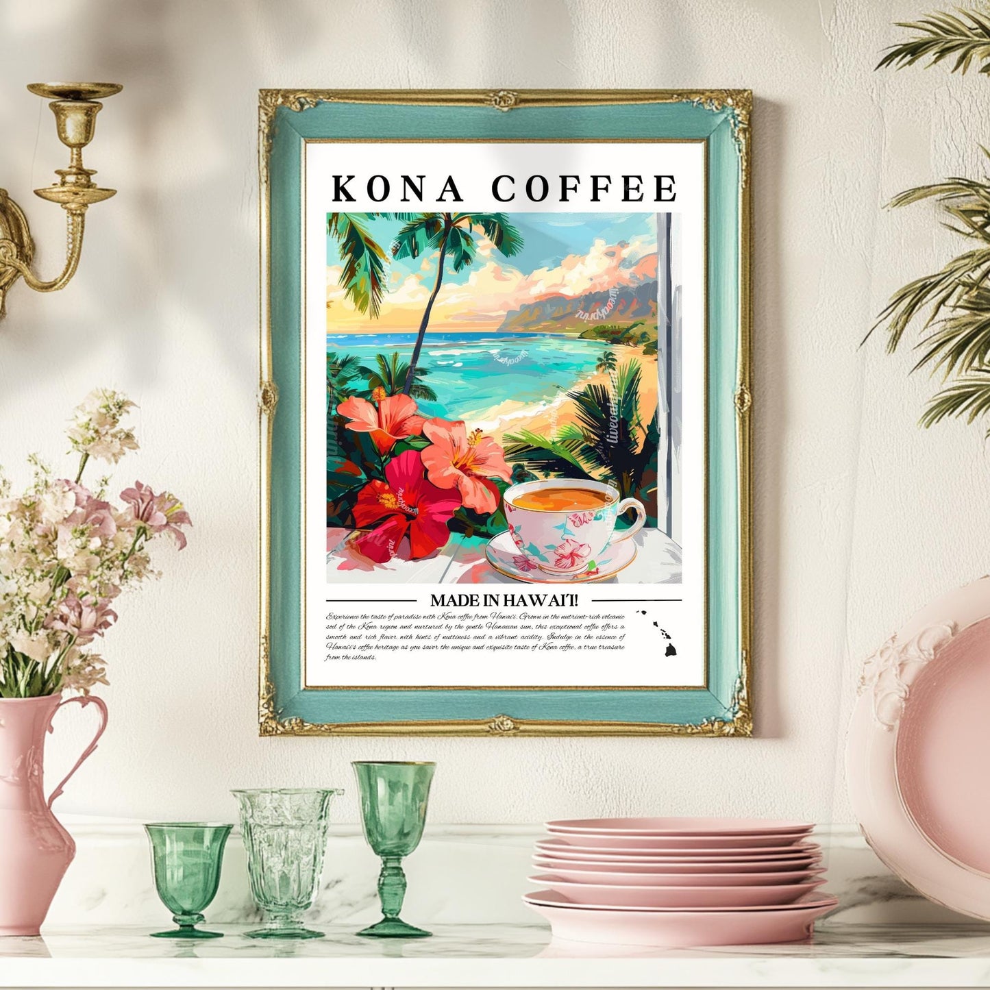 Kona Coffee Wall Art
