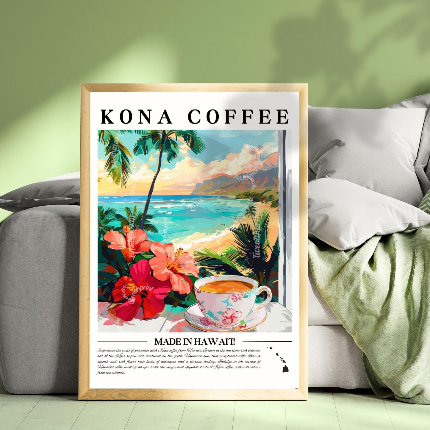 Kona Coffee Wall Art