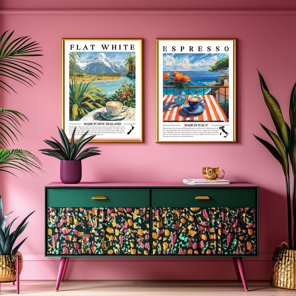 Flat White Coffee Wall Art