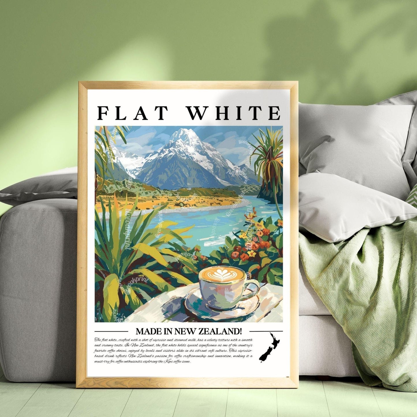 Flat White Coffee Wall Art