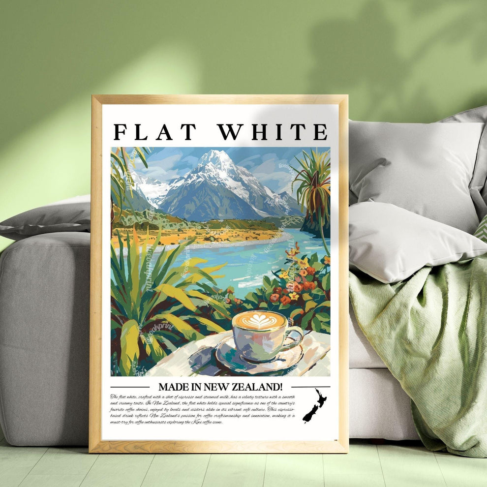 Flat White Coffee Wall Art