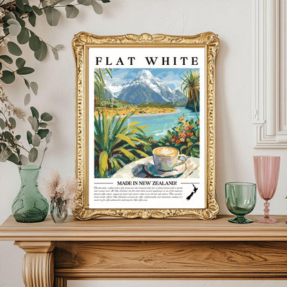 Flat White Coffee Wall Art