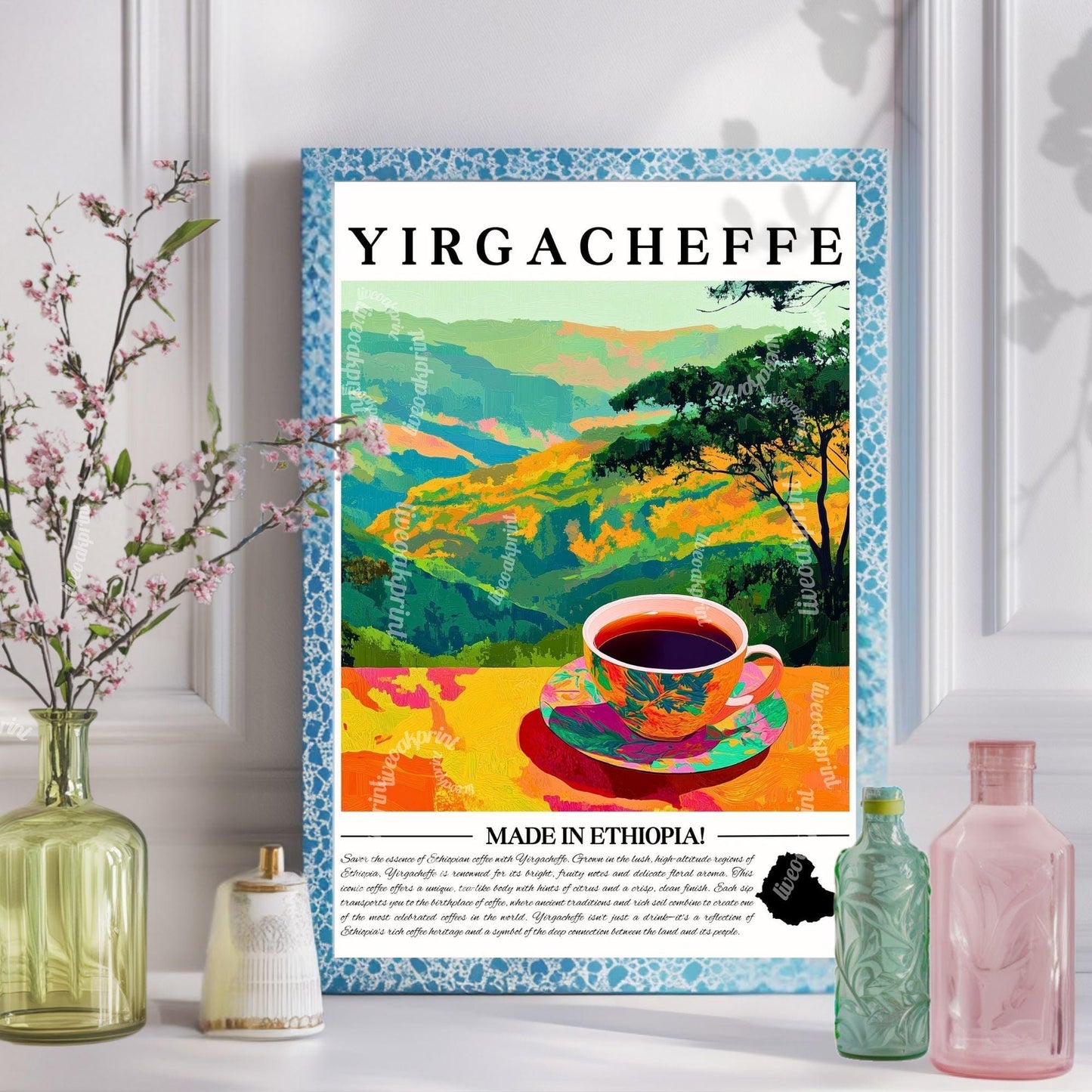 Yirgacheffe Coffee Wall Art