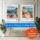 Set of 2 Coffee Prints – Framed, Unframed, or Canvas – Coffee Wall Art Set Kitchen Decor for Coffee Lovers Cafe Art Coffee Bar Prints