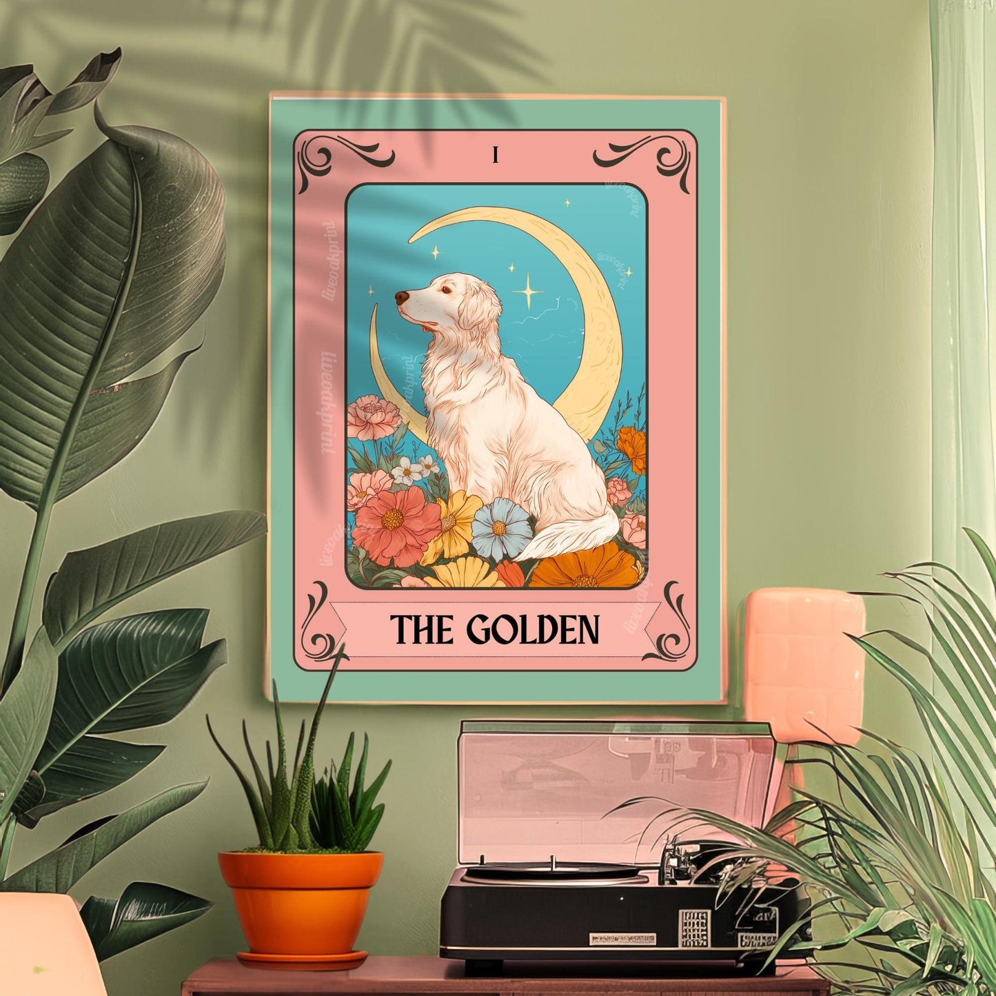 The Golden Retriever Tarot Card (English Cream Addition)