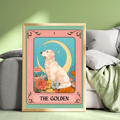 The Golden Retriever Tarot Card (English Cream Addition)