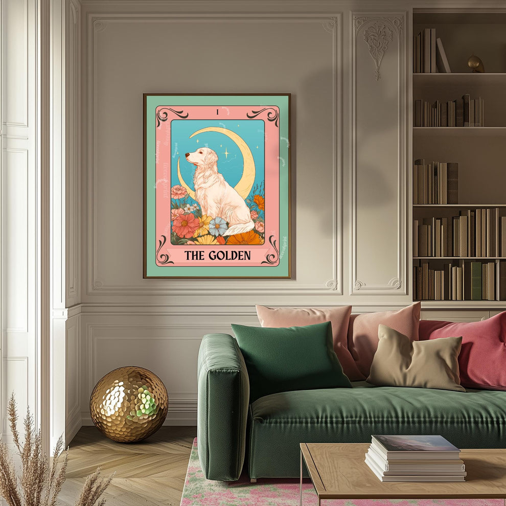 The Golden Retriever Tarot Card (English Cream Addition)