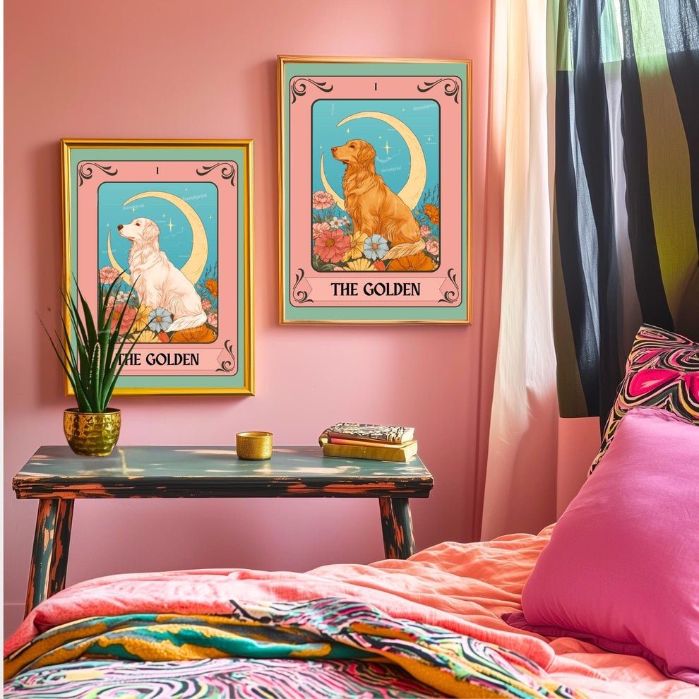 The Golden Retriever Tarot Card (English Cream Addition)