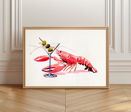 Lobster Wall Art Print