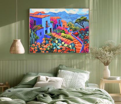 Blue Mexican Art Print