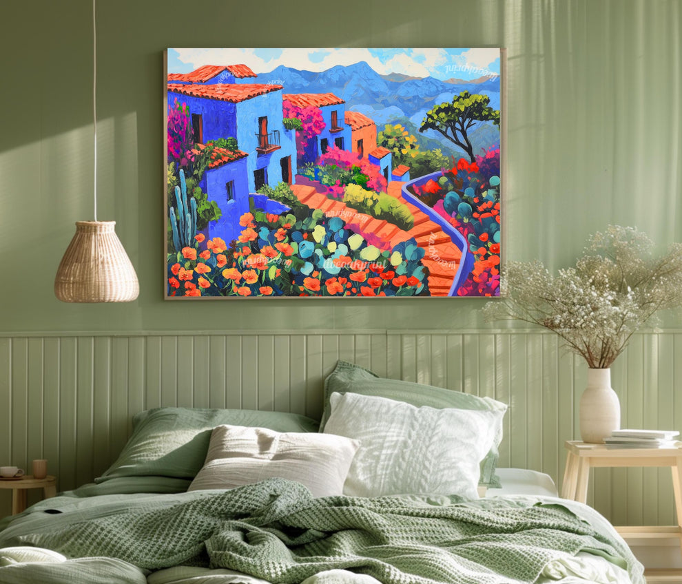 Blue Mexican Art Print