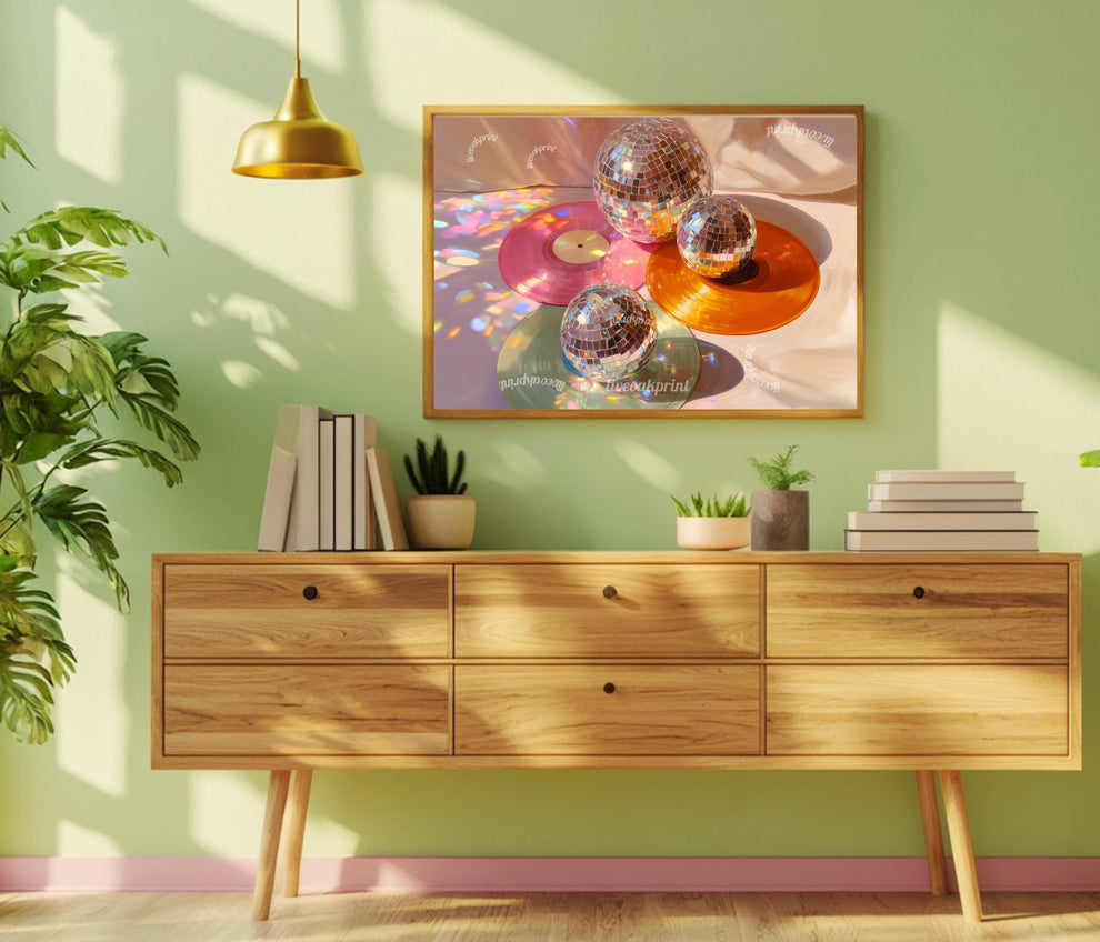 Disco Records Print Horizontal