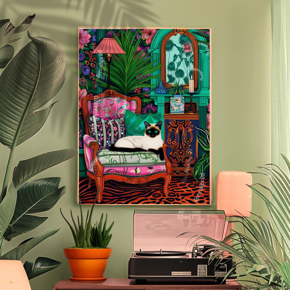 Siamese Cat Print