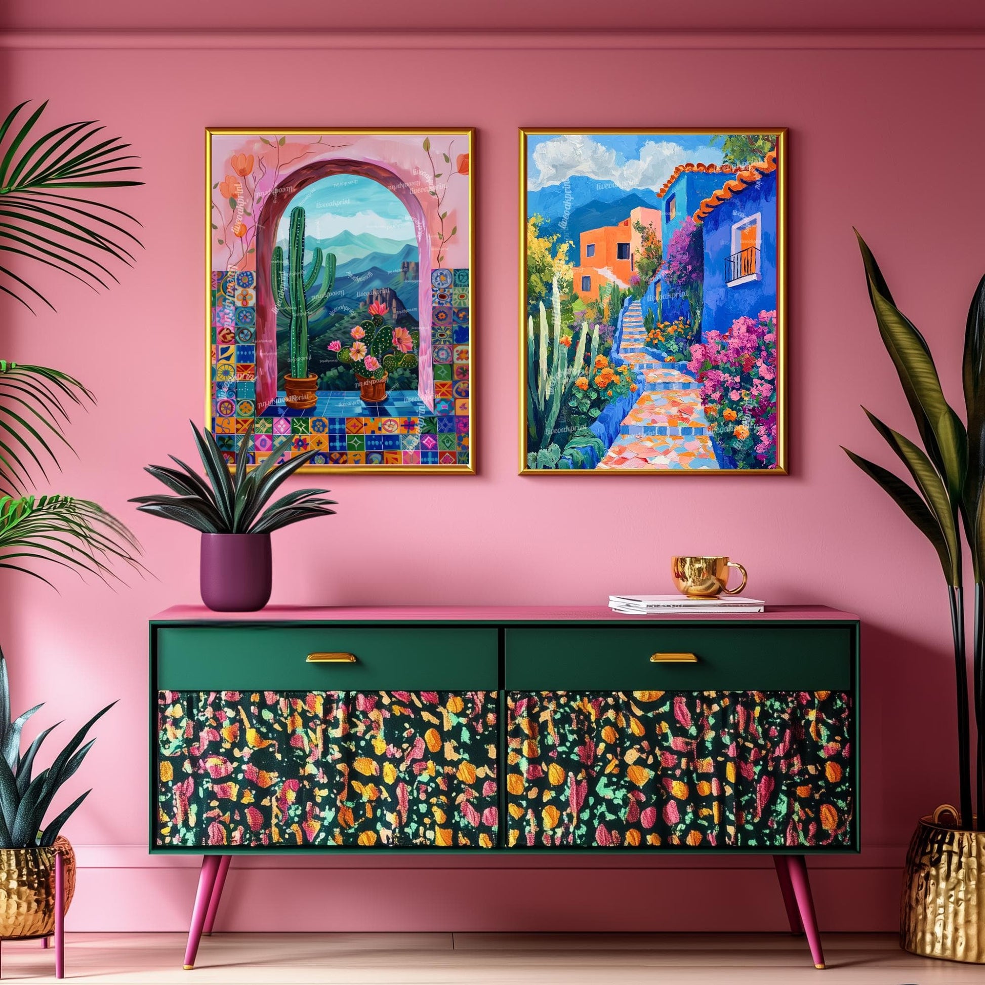 Mexican Cactus Print