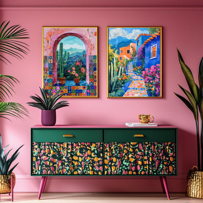 Mexican Cactus Print