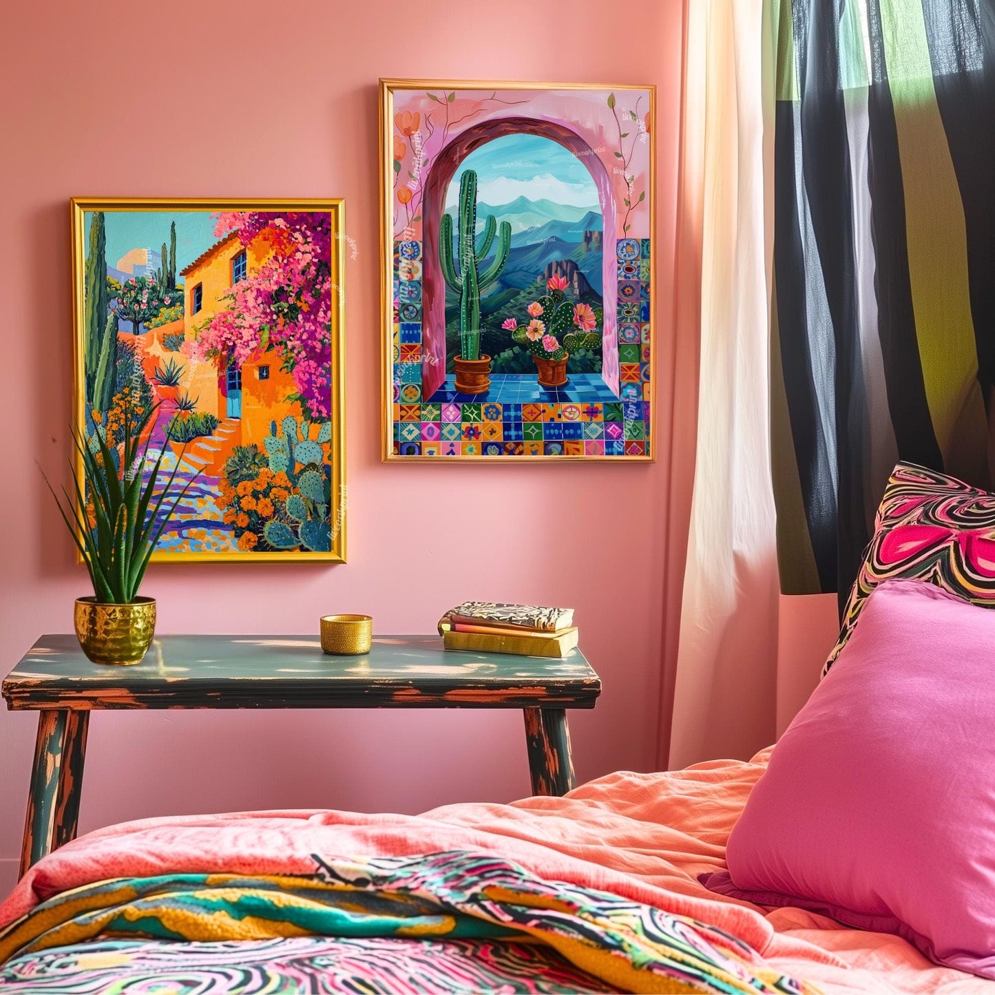 Mexican Cactus Print