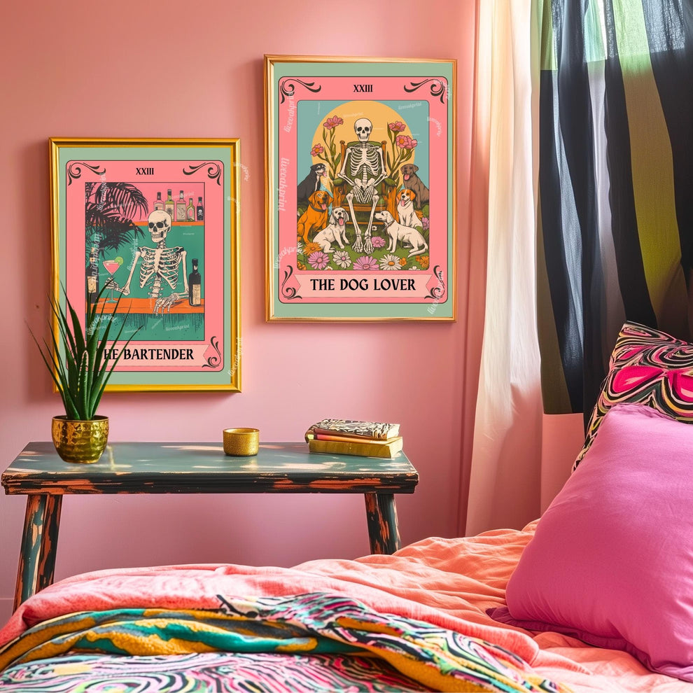 The Bartender Tarot Card Print