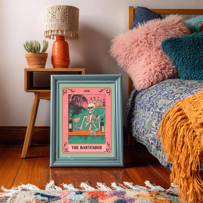 The Bartender Tarot Card Print