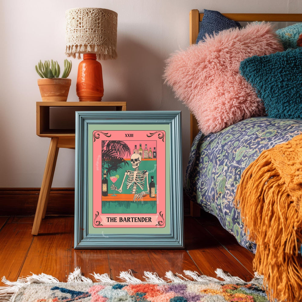 The Bartender Tarot Card Print