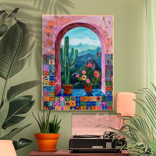 Mexican Cactus Print