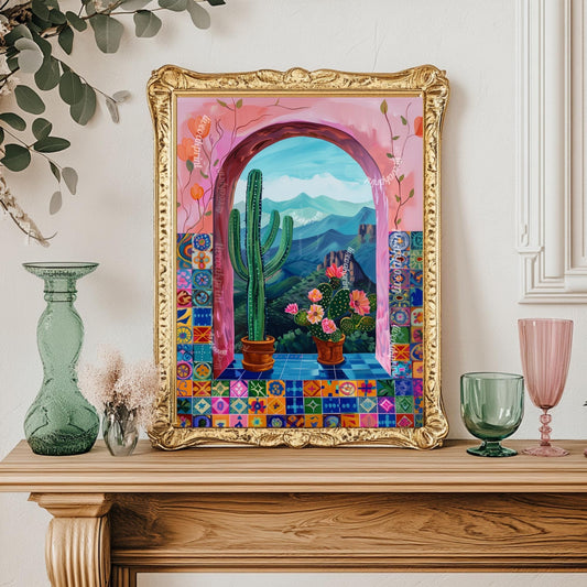 Mexican Cactus Print