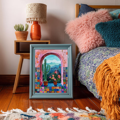 Mexican Cactus Print