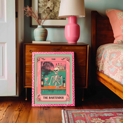 The Bartender Tarot Card Print