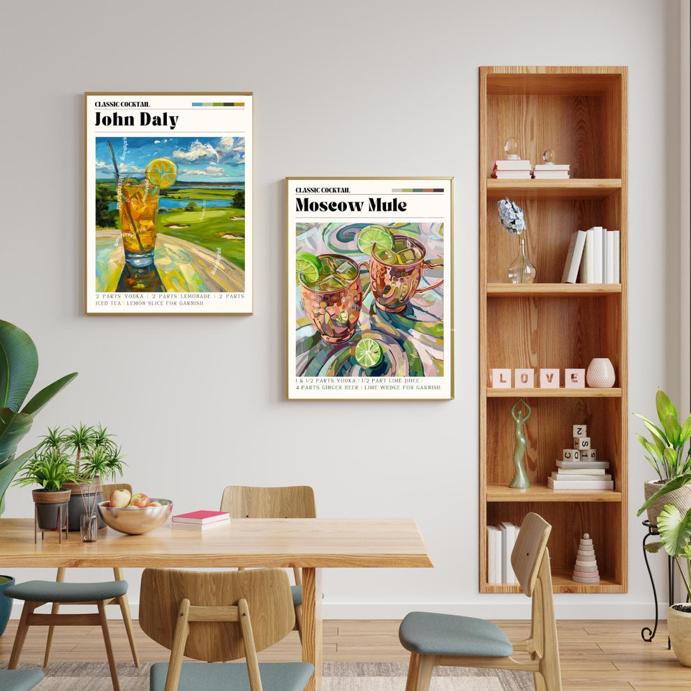 John Daly Cocktail Print – Golf Cocktail Wall Art Bar Cart Decor Iced Tea Lemonade Whiskey Drink Print Gift for Golfers & Cocktail Lovers