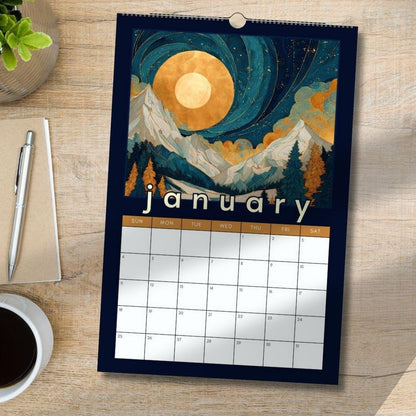 2026 Mountain Wall Calendar - Colorful 2026 Calendar - Nature Lover Gift