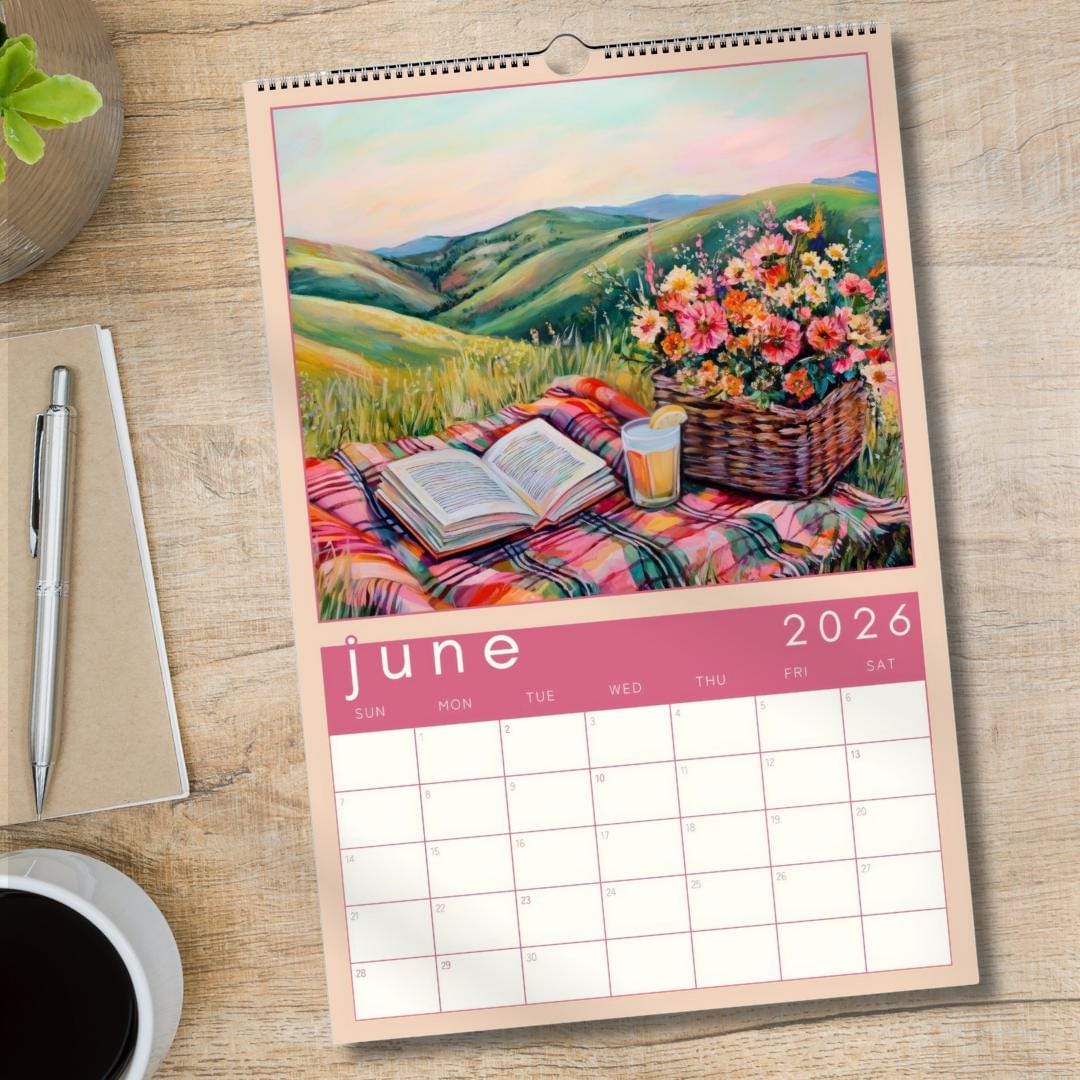 2026 Calendar: Cozy Reading Nooks - Calendar For Book Lovers - Reader Gift Ideas