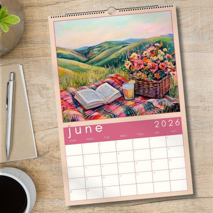 2026 Calendar: Cozy Reading Nooks - Calendar For Book Lovers - Reader Gift Ideas