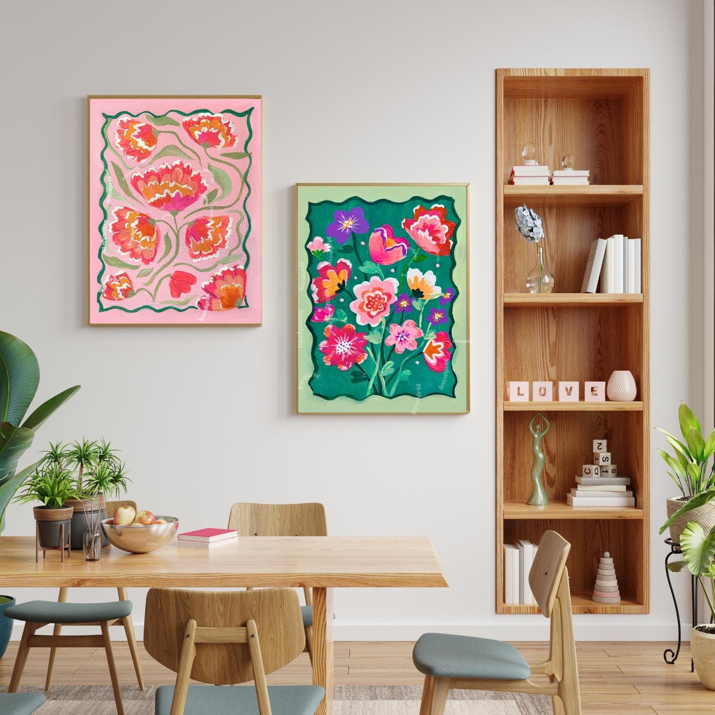 Pink Zinnias Art Print