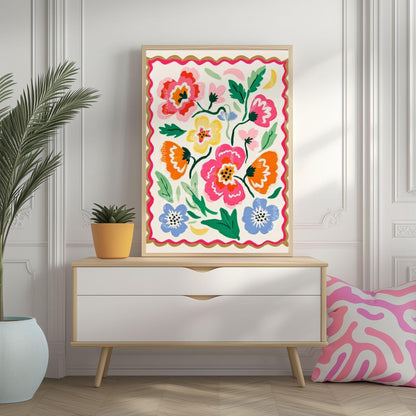Pastel Floral Wall Art
