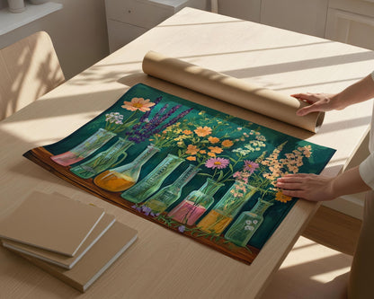 Flasks, Test Tubes & Wildflowers