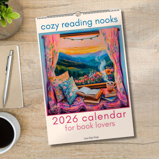 2026 Calendar: Cozy Reading Nooks - Calendar For Book Lovers - Reader Gift Ideas