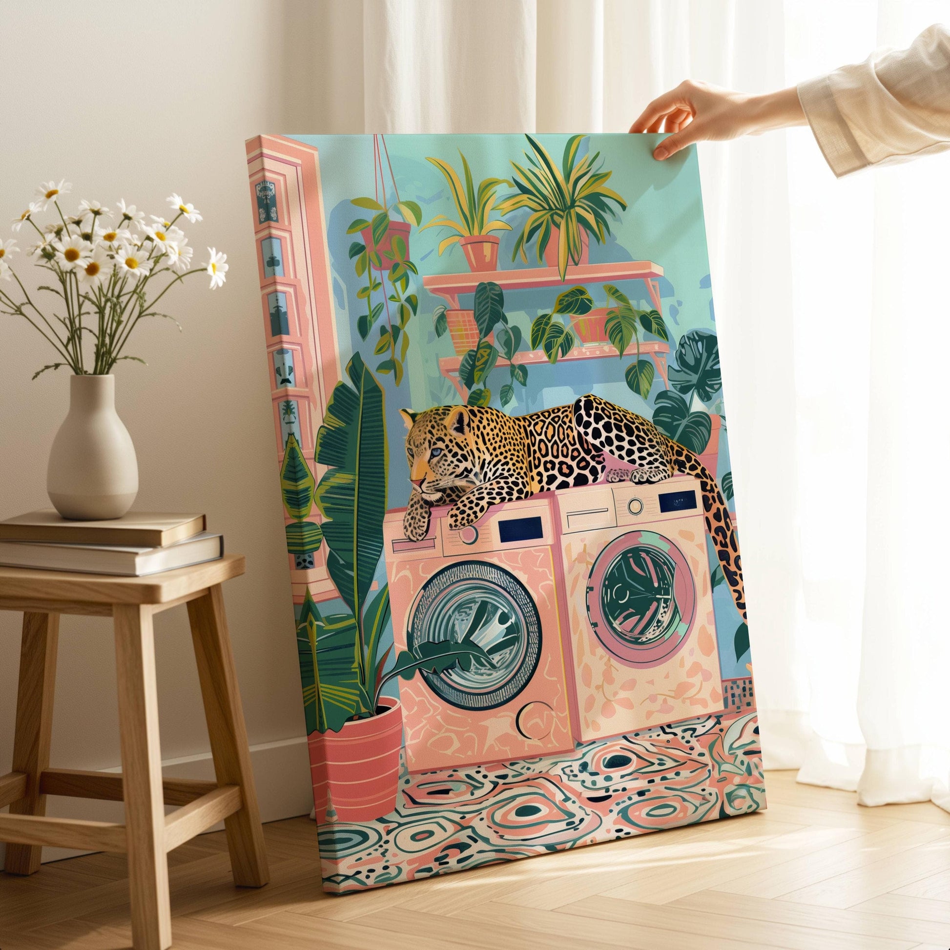 Laundry Leopard Wall Art