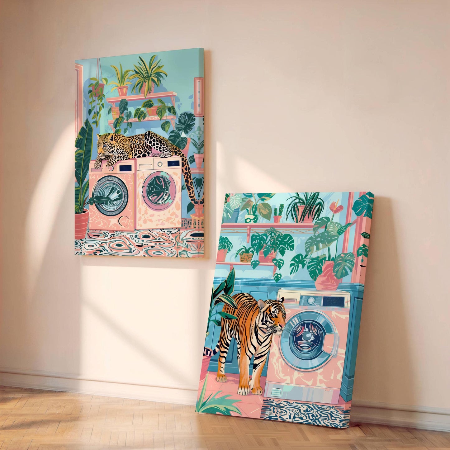 Laundry Leopard and Laundry Tiger Print Bundle