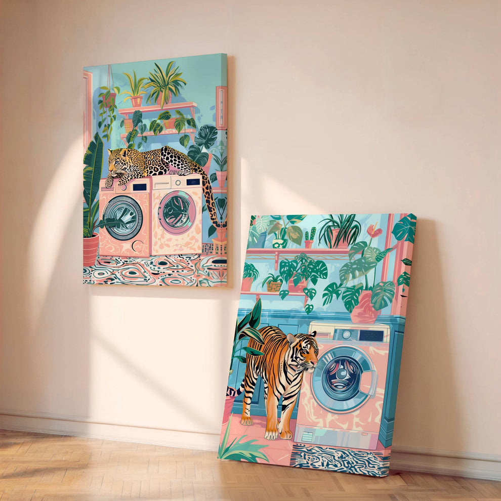 Laundry Leopard and Laundry Tiger Print Bundle