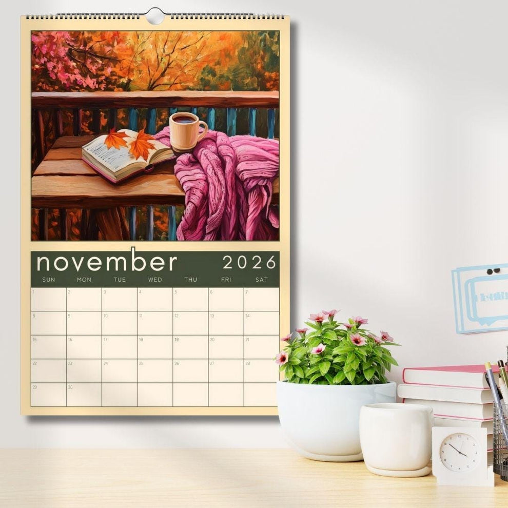2026 Calendar: Cozy Reading Nooks - Calendar For Book Lovers - Reader Gift Ideas