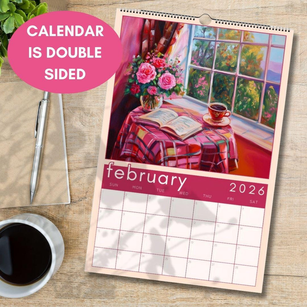 2026 Calendar: Cozy Reading Nooks - Calendar For Book Lovers - Reader Gift Ideas