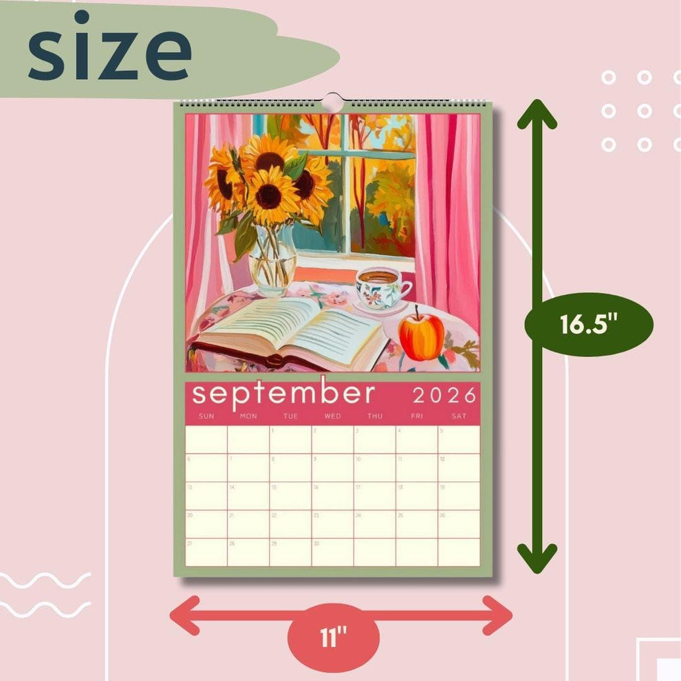 2026 Calendar: Cozy Reading Nooks - Calendar For Book Lovers - Reader Gift Ideas