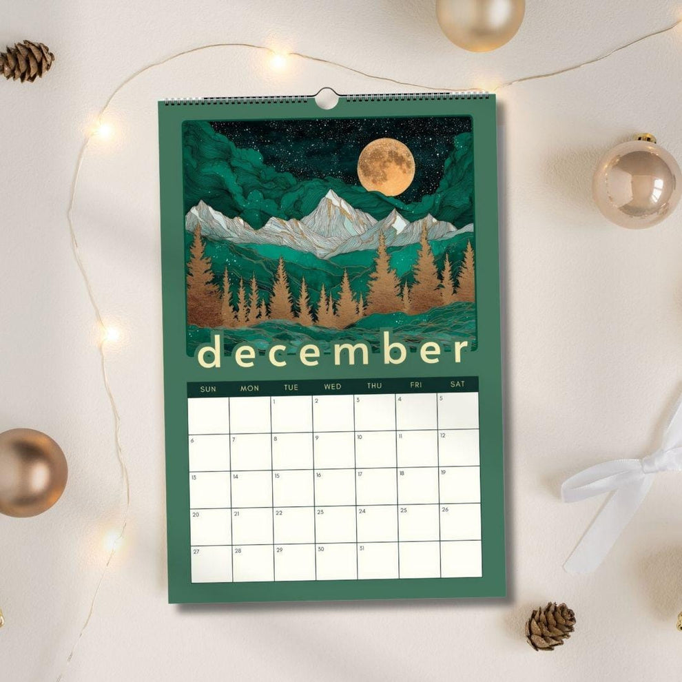 2026 Mountain Wall Calendar - Colorful 2026 Calendar - Nature Lover Gift