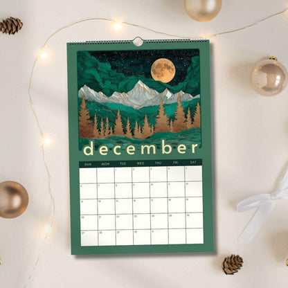 2026 Mountain Wall Calendar - Colorful 2026 Calendar - Nature Lover Gift