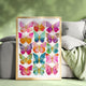 Vibrant Butterfly Wall Art Print – Maximalist Dopamine Decor