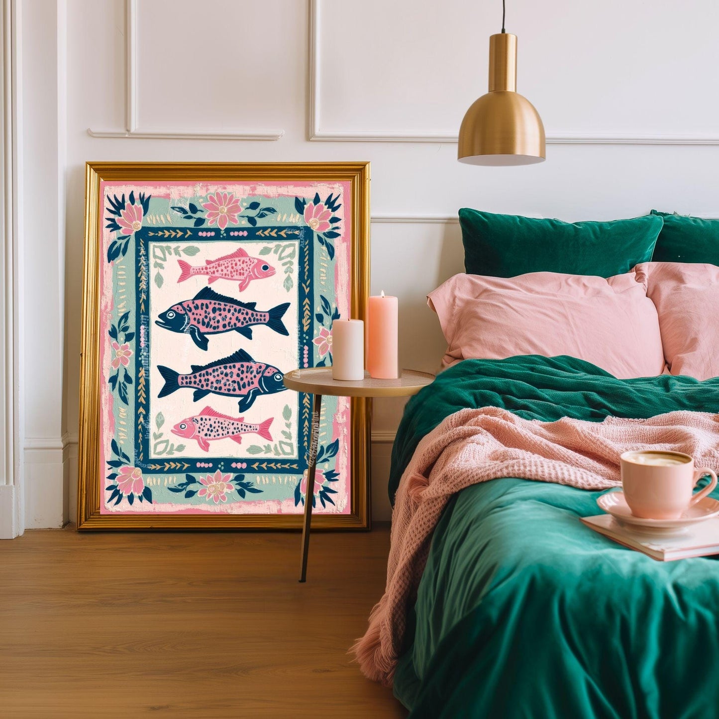 Blue Coastal Fish Wall Decor