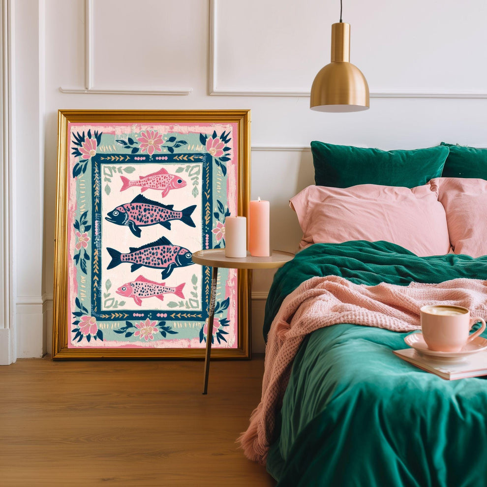 Blue Coastal Fish Wall Decor